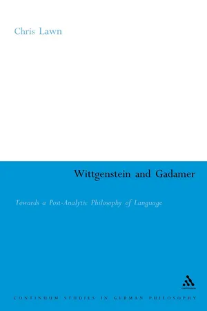 Wittgenstein and Gadamer