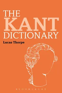 The Kant Dictionary_cover