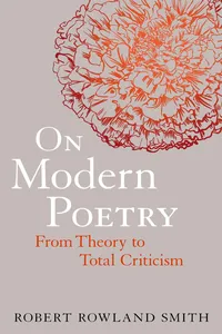 On Modern Poetry_cover