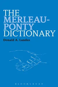 The Merleau-Ponty Dictionary_cover