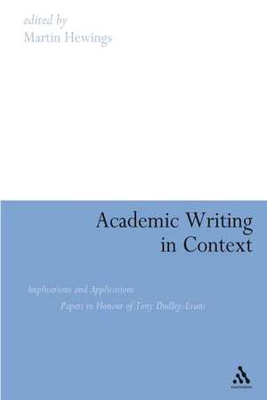 Academic Writing in Context