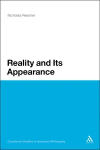 Reality and Its Appearance_cover