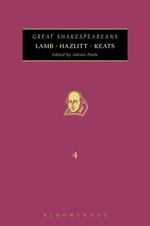 Lamb, Hazlitt, Keats