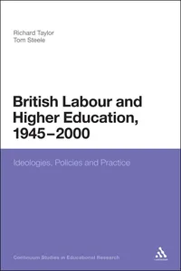 British Labour and Higher Education, 1945 to 2000_cover