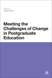 Meeting the Challenges of Change in Postgraduate Education_cover