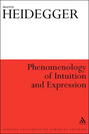 Phenomenology of Intuition and Expression