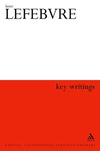 Henri Lefebvre: Key Writings_cover