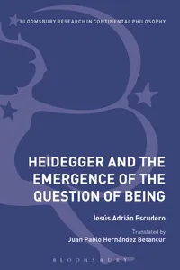 Heidegger and the Emergence of the Question of Being_cover
