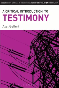 A Critical Introduction to Testimony_cover