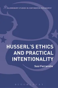 Husserl's Ethics and Practical Intentionality_cover