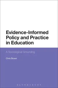 Evidence-Informed Policy and Practice in Education_cover