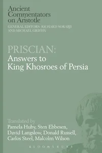 Priscian: Answers to King Khosroes of Persia_cover