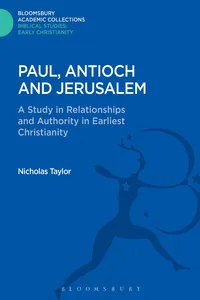 Paul, Antioch and Jerusalem_cover