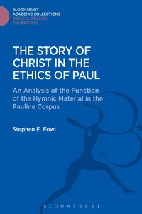 The Story of Christ in the Ethics of Paul_cover