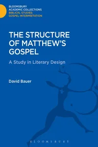 The Structure of Matthew's Gospel_cover