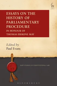 Essays on the History of Parliamentary Procedure_cover