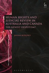 Human Rights and Judicial Review in Australia and Canada_cover