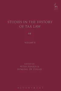 Studies in the History of Tax Law, Volume 8_cover
