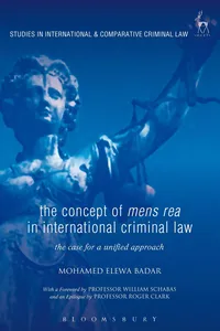 The Concept of Mens Rea in International Criminal Law_cover