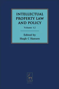 Intellectual Property Law and Policy Volume 12_cover