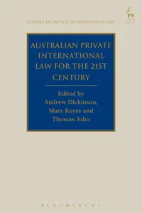 Australian Private International Law for the 21st Century_cover