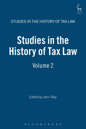 Studies in the History of Tax Law, Volume 2