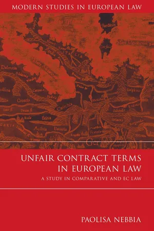 Unfair Contract Terms in European Law