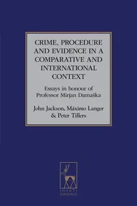 Crime, Procedure and Evidence in a Comparative and International Context_cover