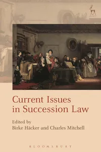 Current Issues in Succession Law_cover