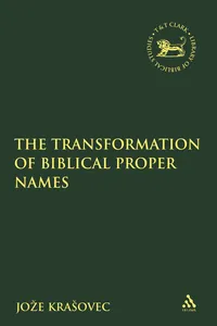 The Transformation of Biblical Proper Names_cover
