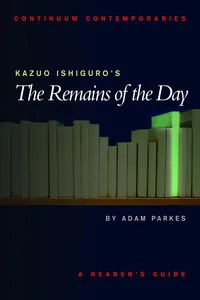 Kazuo Ishiguro's The Remains of the Day_cover