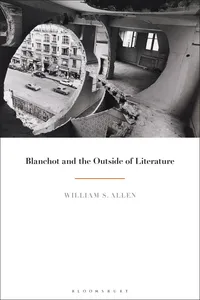 Blanchot and the Outside of Literature_cover