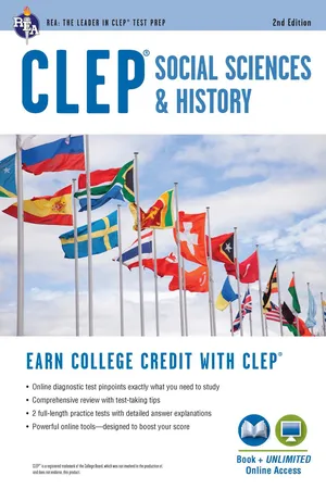 CLEP® Social Sciences & History Book + Online, 2nd Ed.