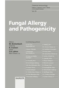Fungal Allergy and Pathogenicity_cover