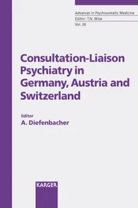 Consultation-Liaison Psychiatry in Germany, Austria and Switzerland_cover