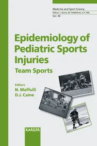 Epidemiology of Pediatric Sports Injuries_cover