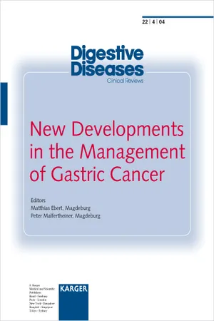 New Developments in the Management of Gastric Cancer