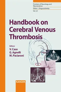 Handbook on Cerebral Venous Thrombosis_cover
