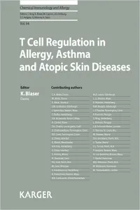 T Cell Regulation in Allergy, Asthma and Atopic Skin Diseases_cover