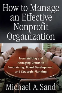 How to Manage an Effective Nonprofit Organization_cover