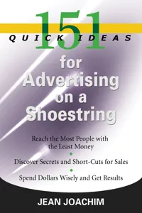 151 Quick Ideas for Advertising on a Shoestring_cover