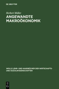 Angewandte Makroökonomik_cover