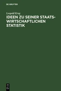 Ideen zu seiner staatswirtschaftlichen Statistik_cover