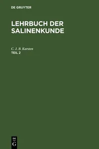 Lehrbuch der Salinenkunde. Teil 2_cover