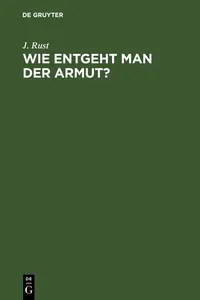 Wie entgeht man der Armut?_cover