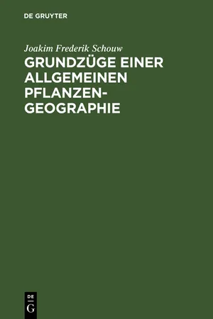 Grundzüge einer allgemeinen Pflanzengeographie