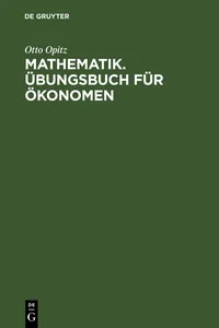 Mathematik. Übungsbuch für Ökonomen_cover