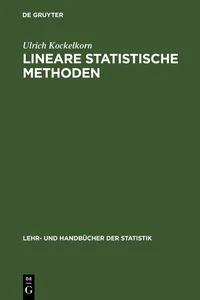 Lineare statistische Methoden_cover