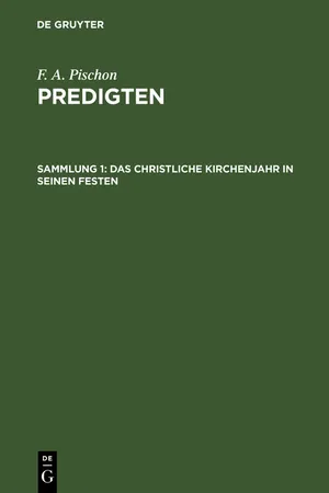 Das christliche Kirchenjahr in seinen Festen