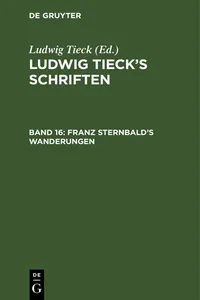 Franz Sternbald's Wanderungen_cover